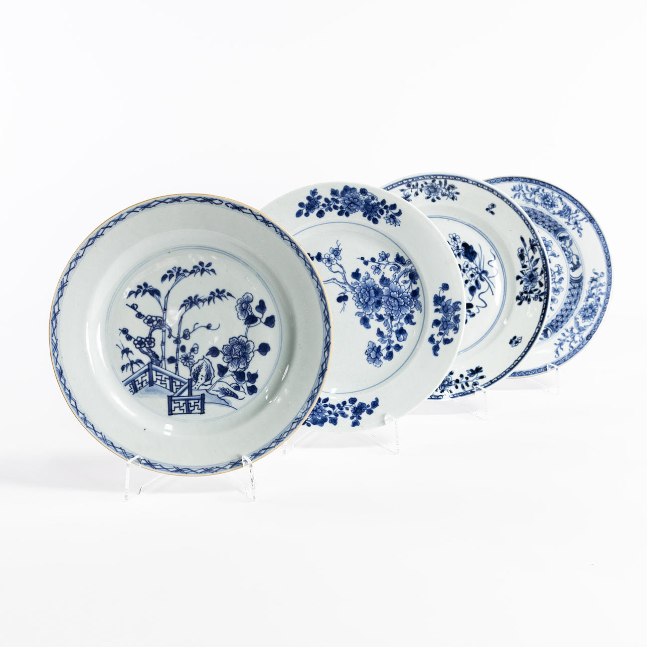 PLATES, 4 pcs, China, 18th century.