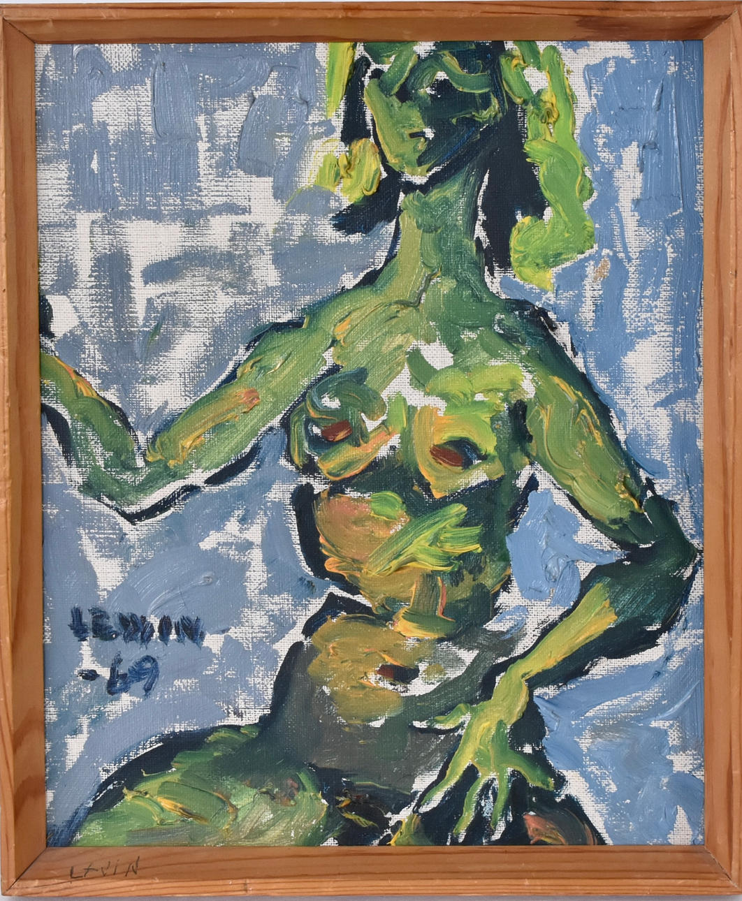 GÖSTA LEWIN. Oil on canvas.