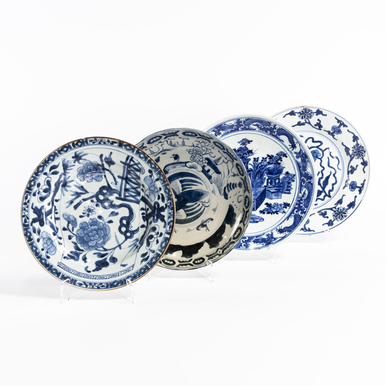 PLATES, 4 pcs, China, 17th/18th century.