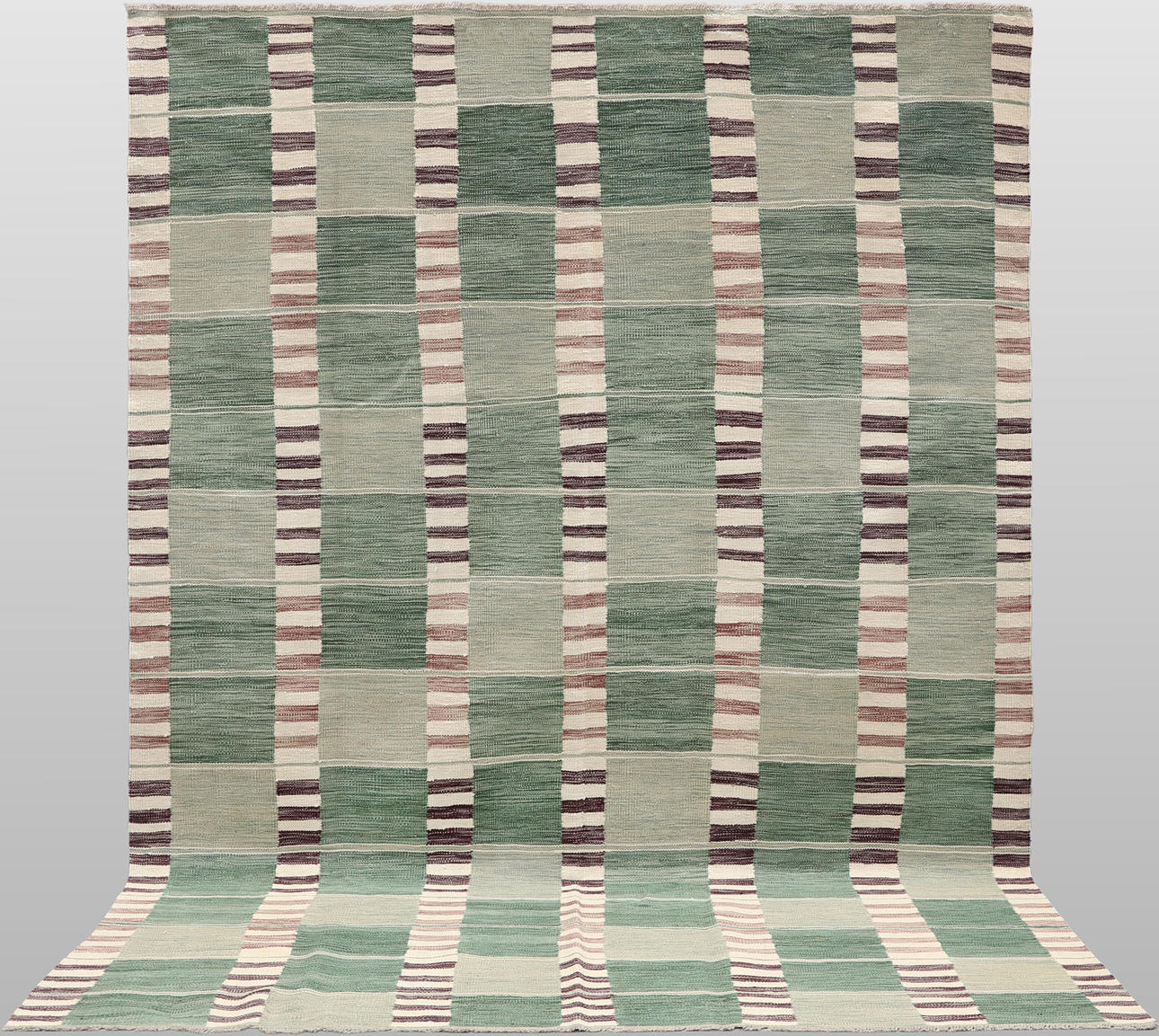 ORIENT CARPET. Kelim modern design, 295 x 202 cm.