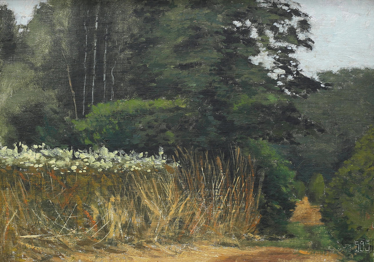 SVEN BERTIL SVENSSON. Landscape, oil on panel, signed SBS, dated.