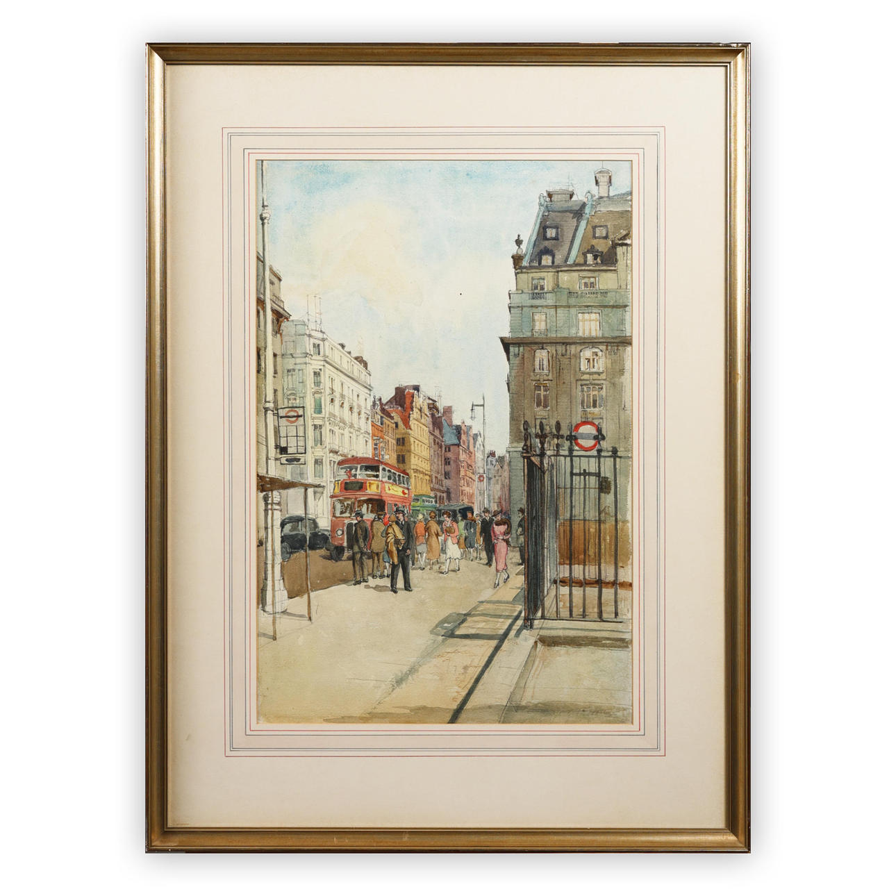 DENYS WELLS (1881-1973) WATERCOLOUR 
