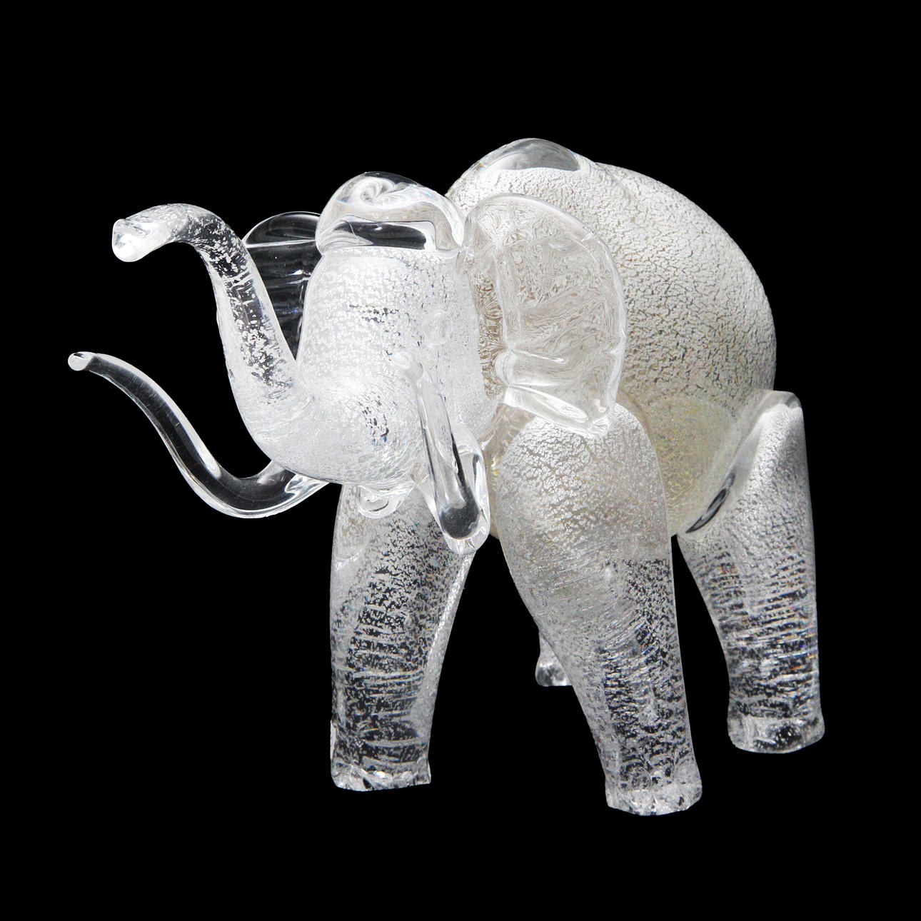 GERMANO PADOAN. ELEFANT, silver leaf, unique, unsigned.
