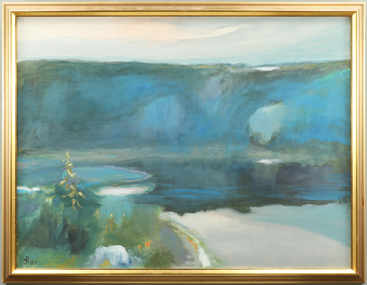 OWE NILSSON. Oil on canvas, monogram signed 87.