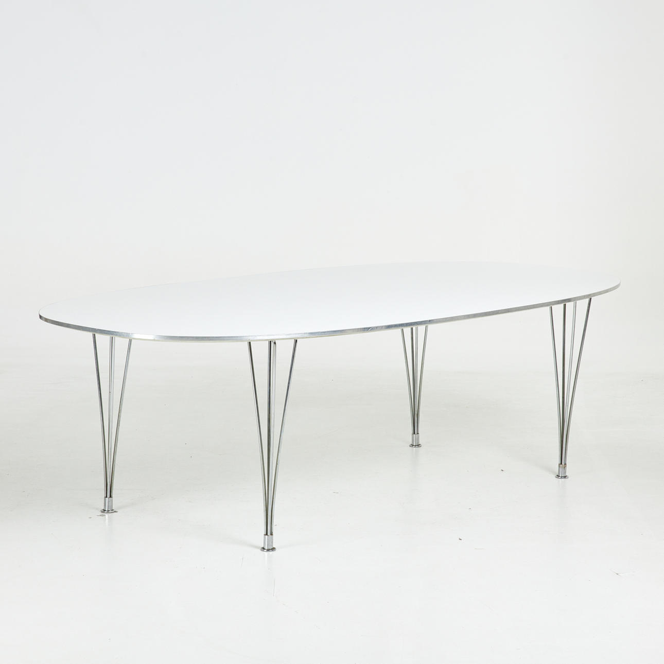 BRUNO MATHSSON & PIET HAIN. Dining table, “Superellips”, Fritz Hansen ...
