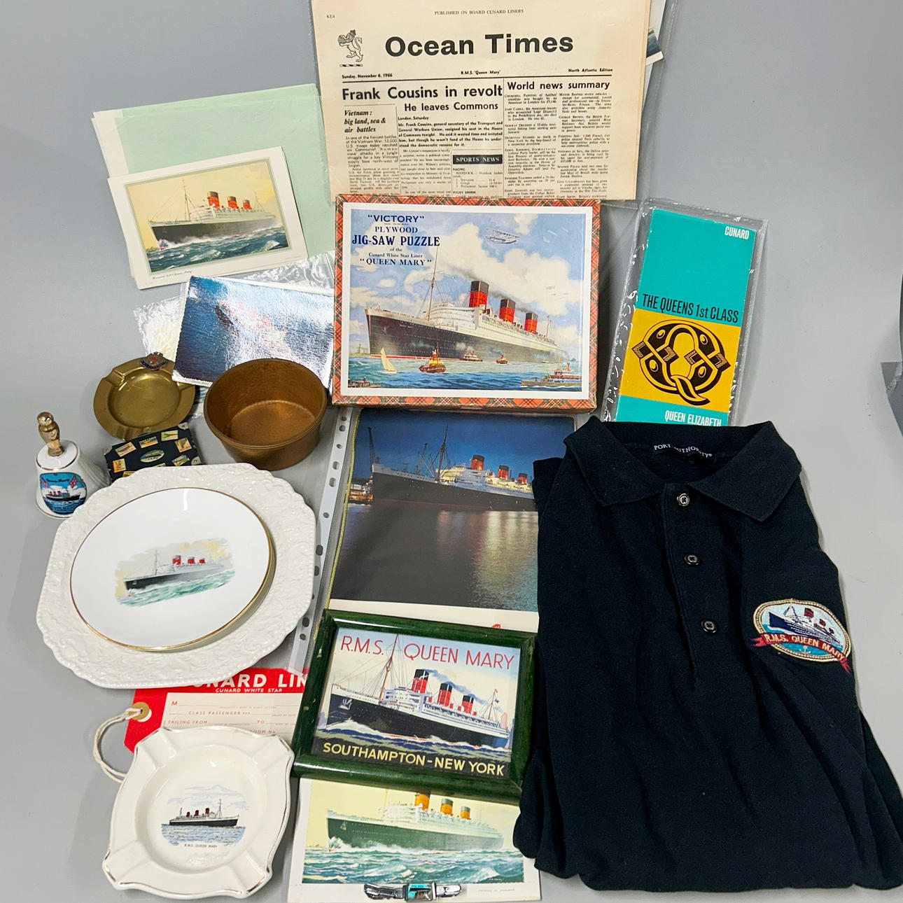 RMS QUEEN MARY SOUVENIRS.
