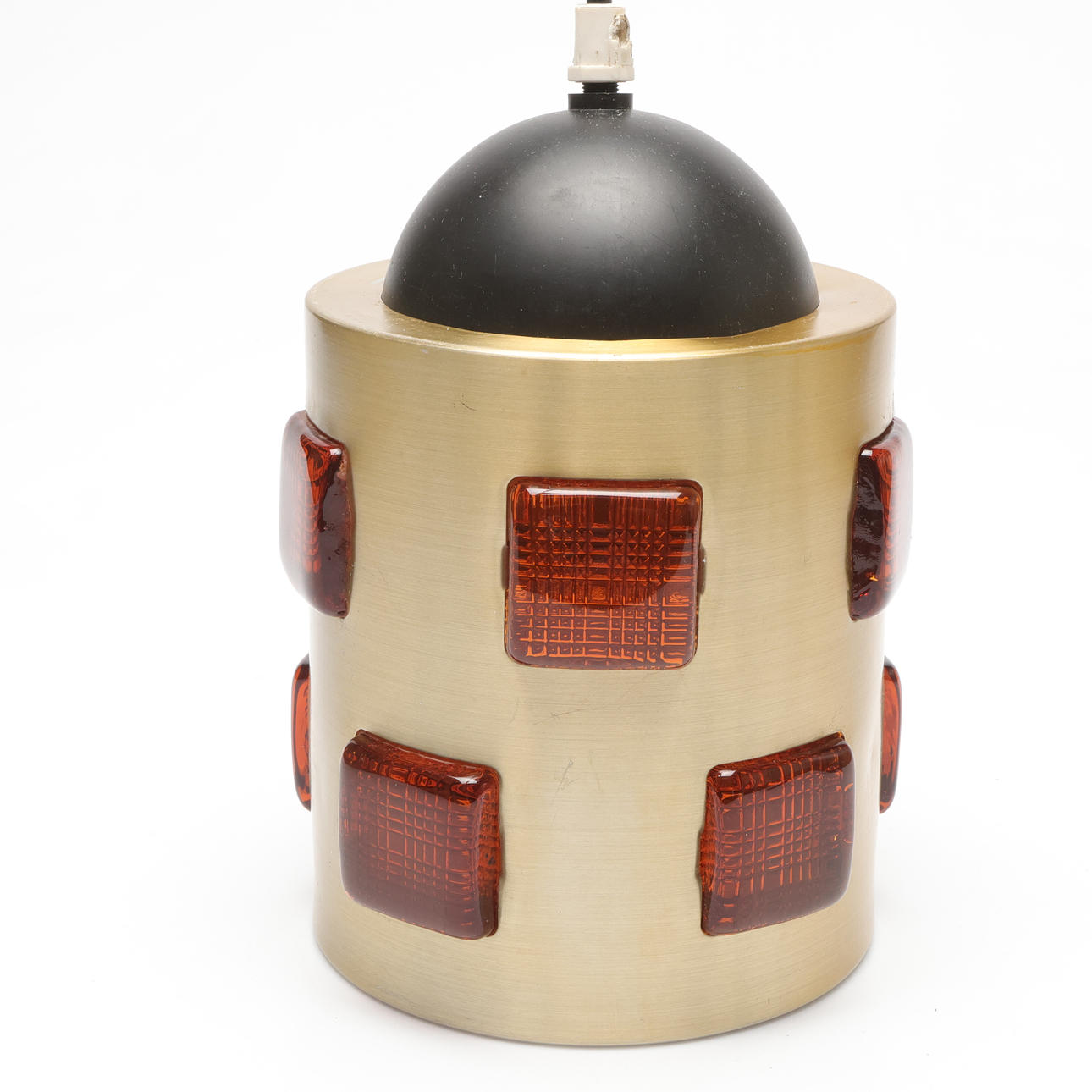 CEILING LAMP, glass/metal.