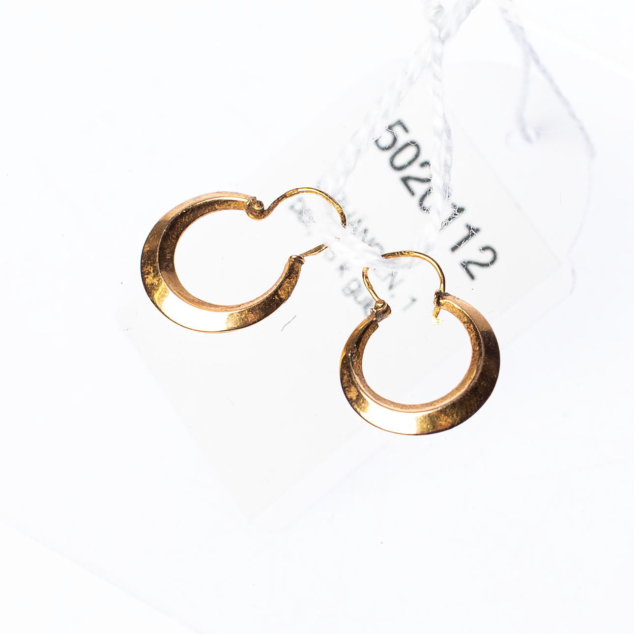 EARRINGS, 1 pair, 18 k gold.