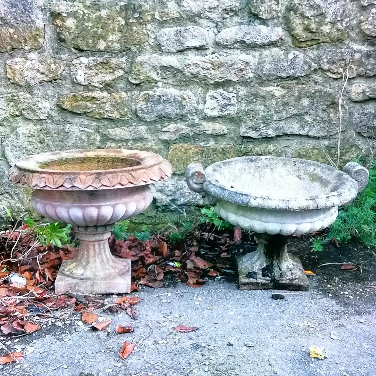 Haddonstone terracotta T/W another.