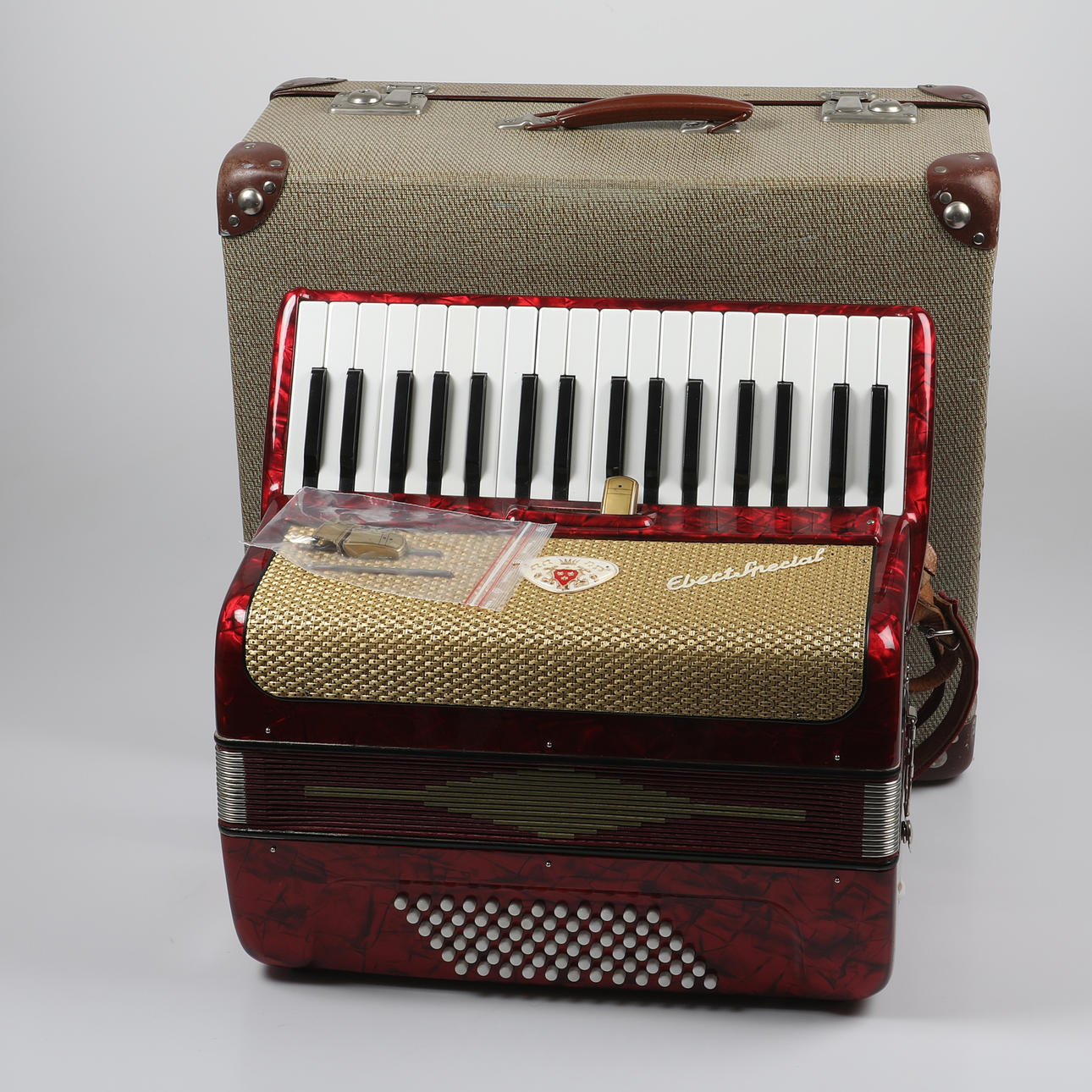 Accordion, Ebert Special, in bag.