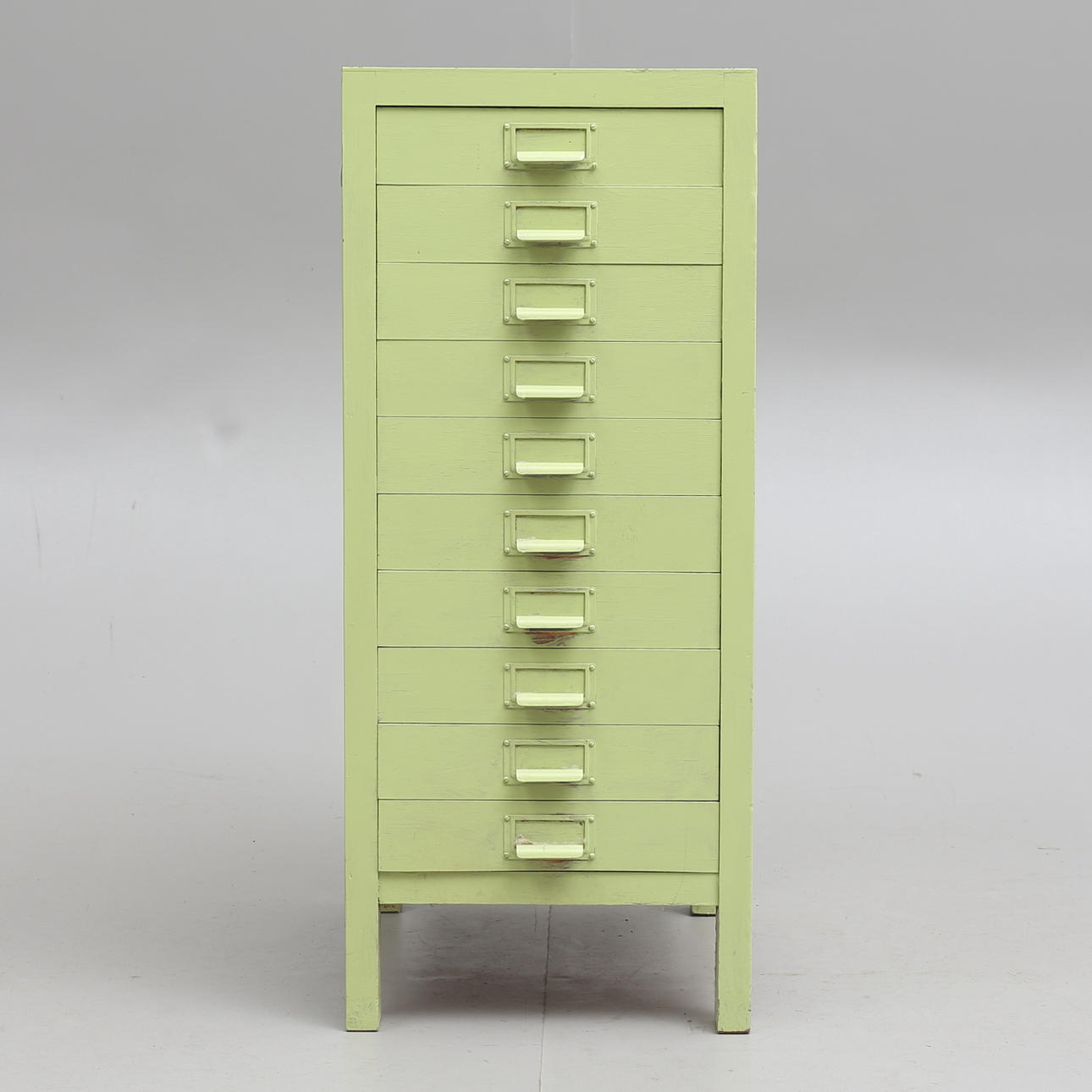 DOKUMENTSKÅP, trä, 10 lådor, 1900-tal.