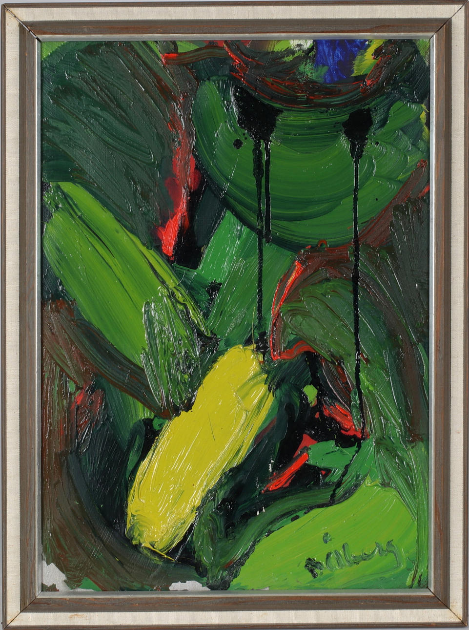 BENGT ÅBERG. Composition, oil on canvas, signed.