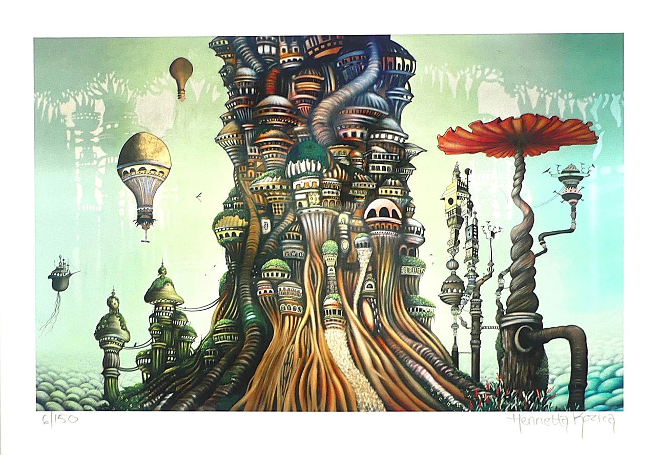 HENRIETTA KOZICA. colour lithograph, unframed sheet.