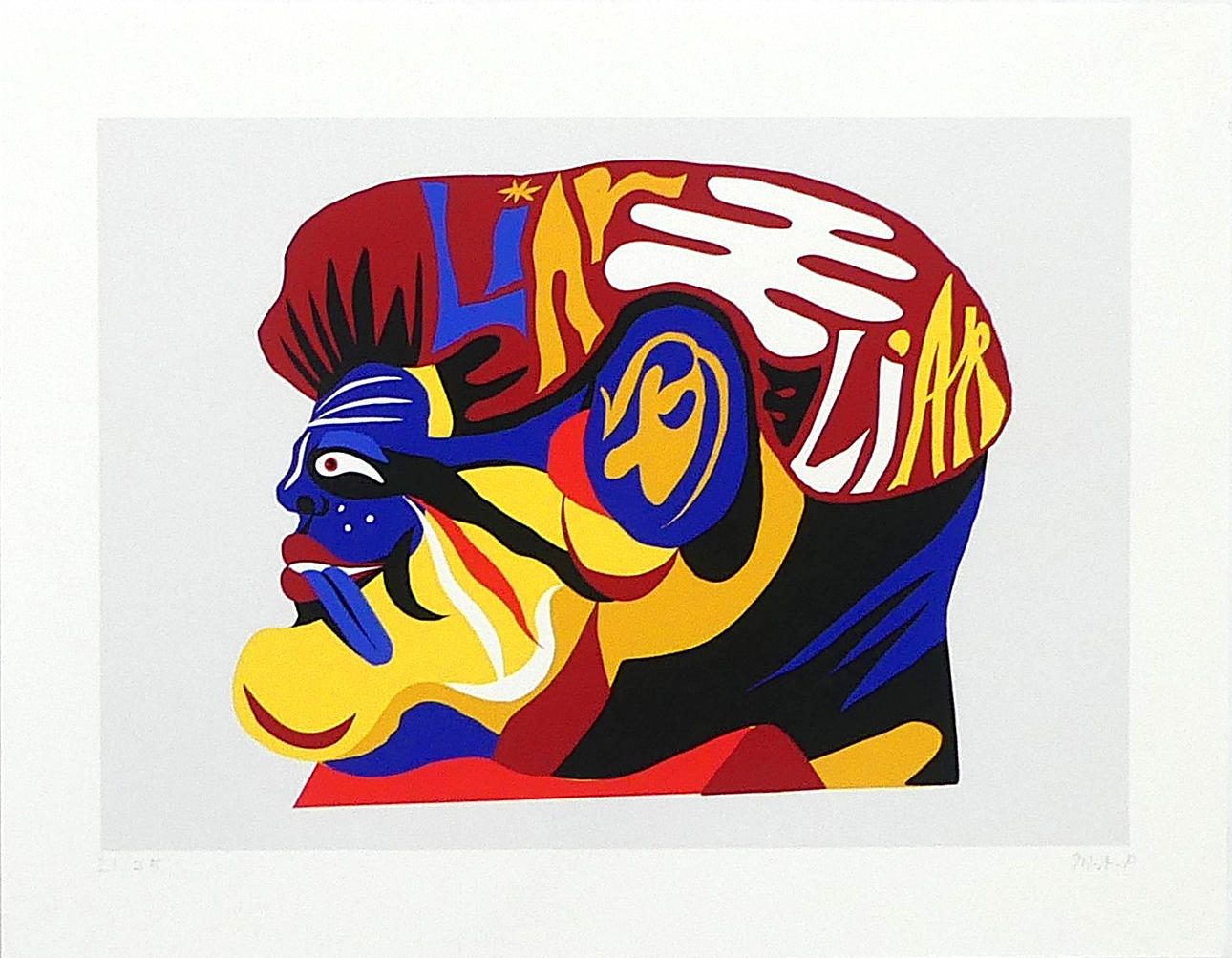 MAX PERSSON. giclée, "Liar Liar", signed and numbered 21/75.