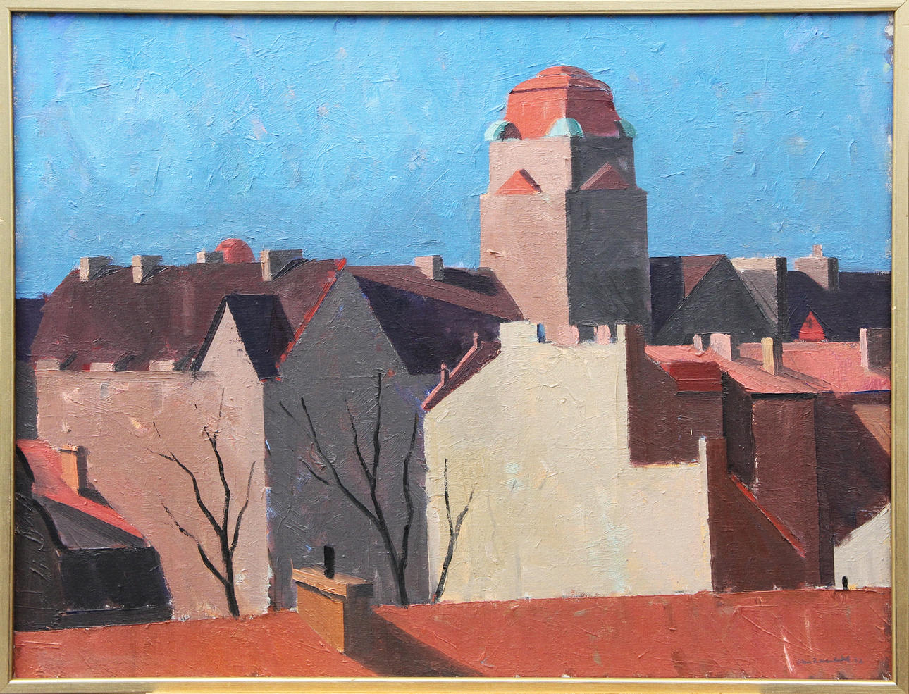 STEN ROSENDAHL. OIL, on canvas, signed.