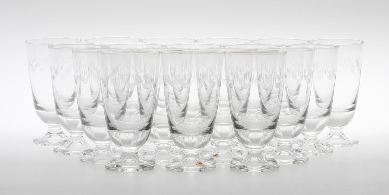 VINGLAS, 18 st, Sea glasbruk, 1900-tal.