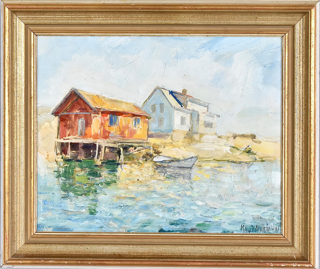 KNUT  NORMAN. Oil on panel.