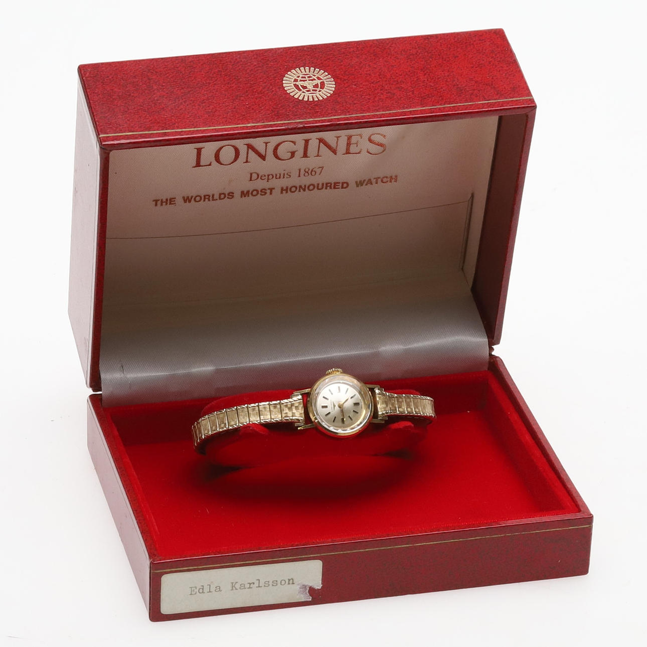Damarmbandsur, Longines, 18K guld.