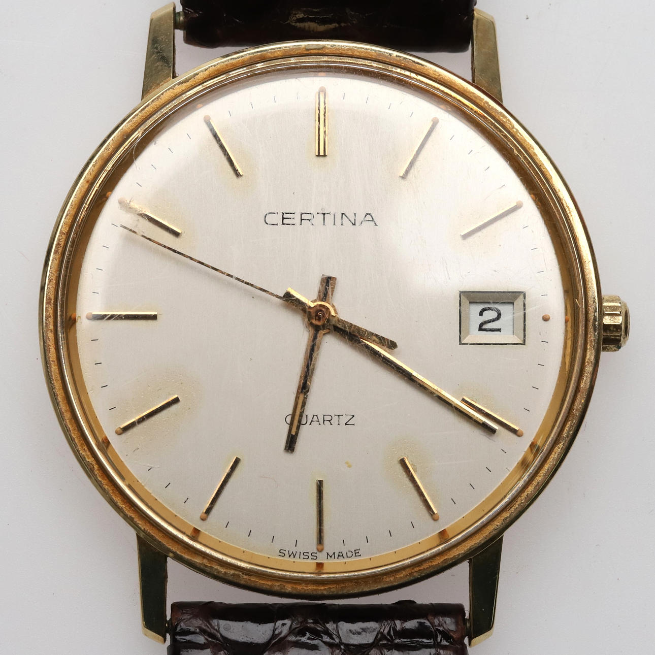 Armbandsur, Certina, 14K guld, quartz.