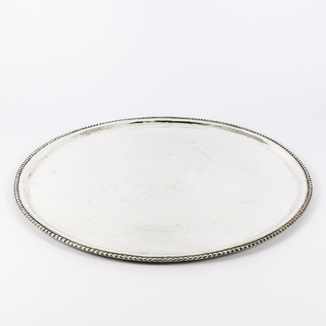 LARS HOLMSTRÖM. Presentation tray, silver, Arvika, 1931.