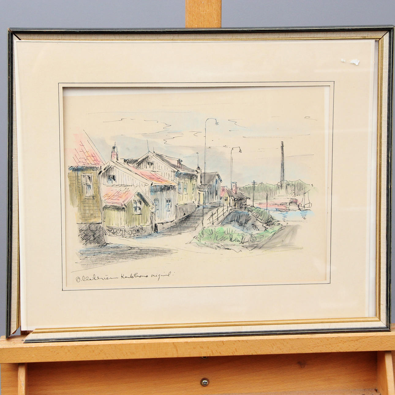 OVE MATHIESEN. WATERCOLOUR, on paper, signed.