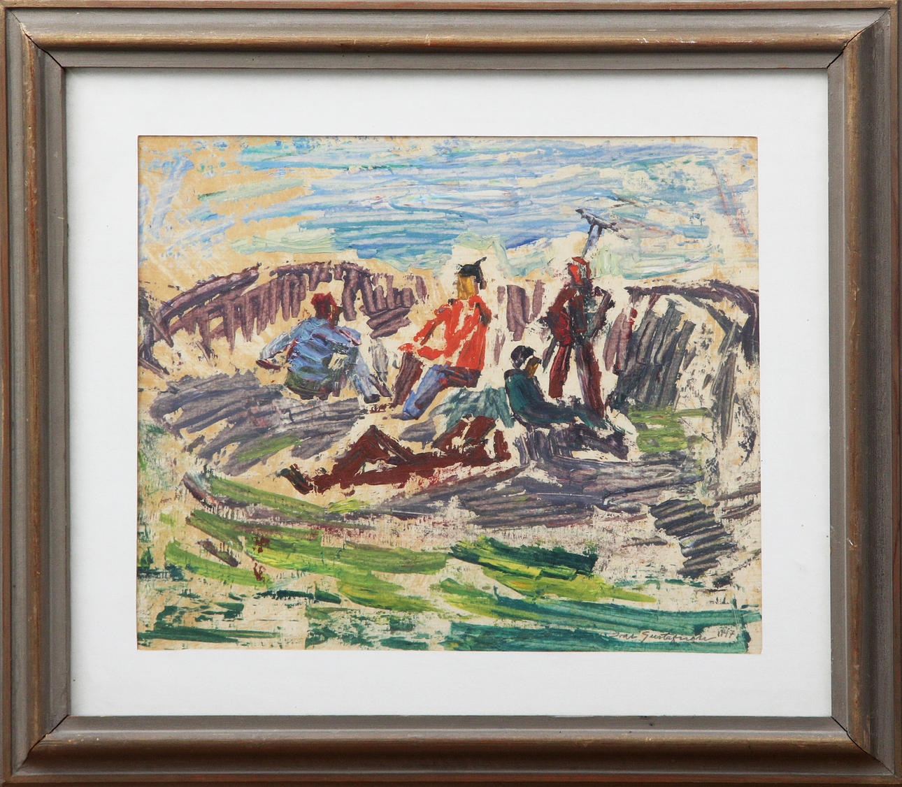 IVAR GUSTAFSSON. OIL, on panel, signed.