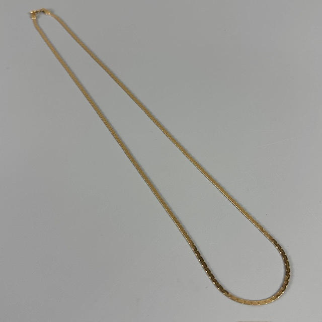 14CT GOLD FLAT LINK CHAIN.