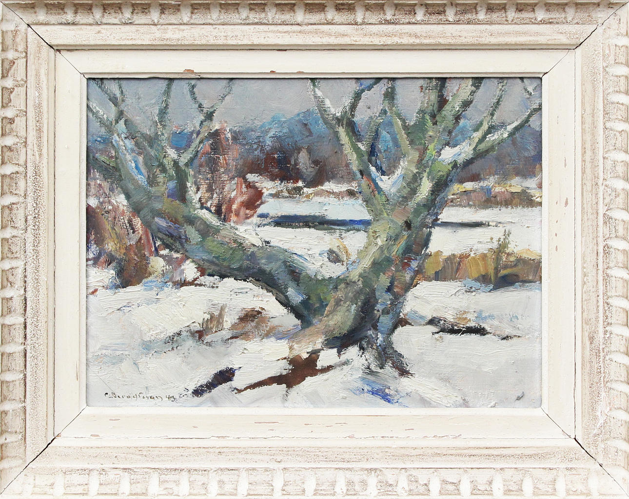 CARL BERNDTSSON. OIL, on panel, signed.