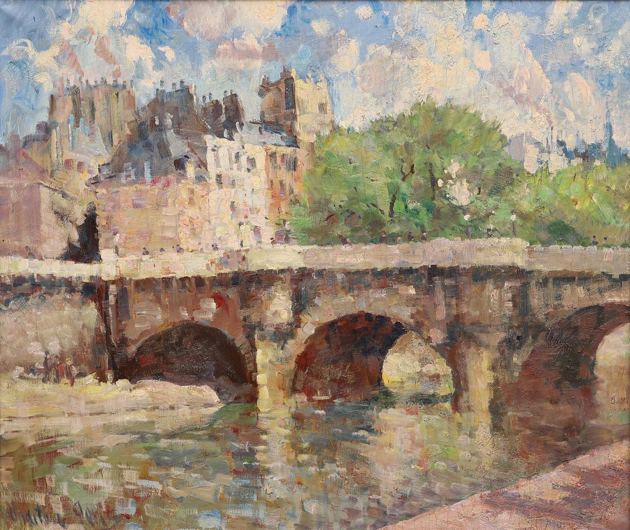 ERIK MOGENS VANTORE. Paris motif, signed.