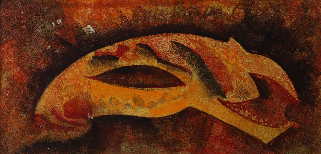 OKÄND KONSTNÄR. Composition, oil on panel, unsigned.