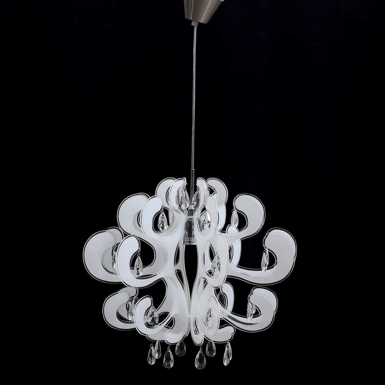 A plastic ceiling lamp with prisms, Lantern, Bankeryd, 2000s.