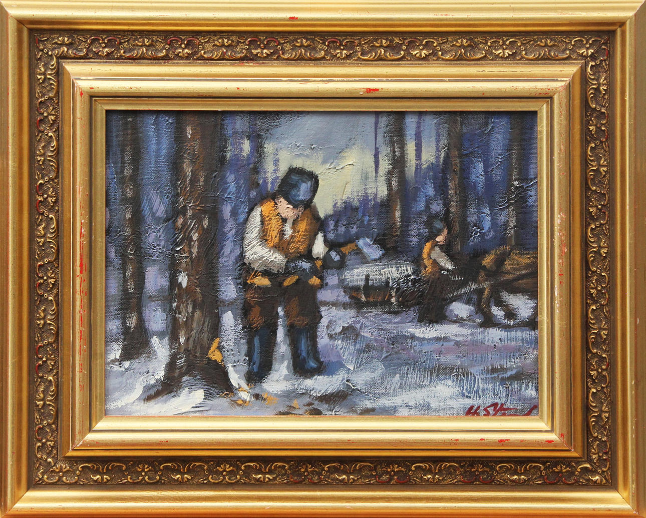 HELGE STRAND. OIL, on canvas, signed.