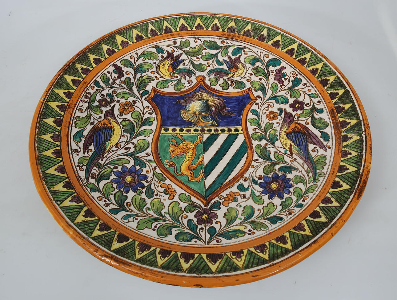 VÄGGFAT, stengods, Italien, 1900-talets andra hälft.