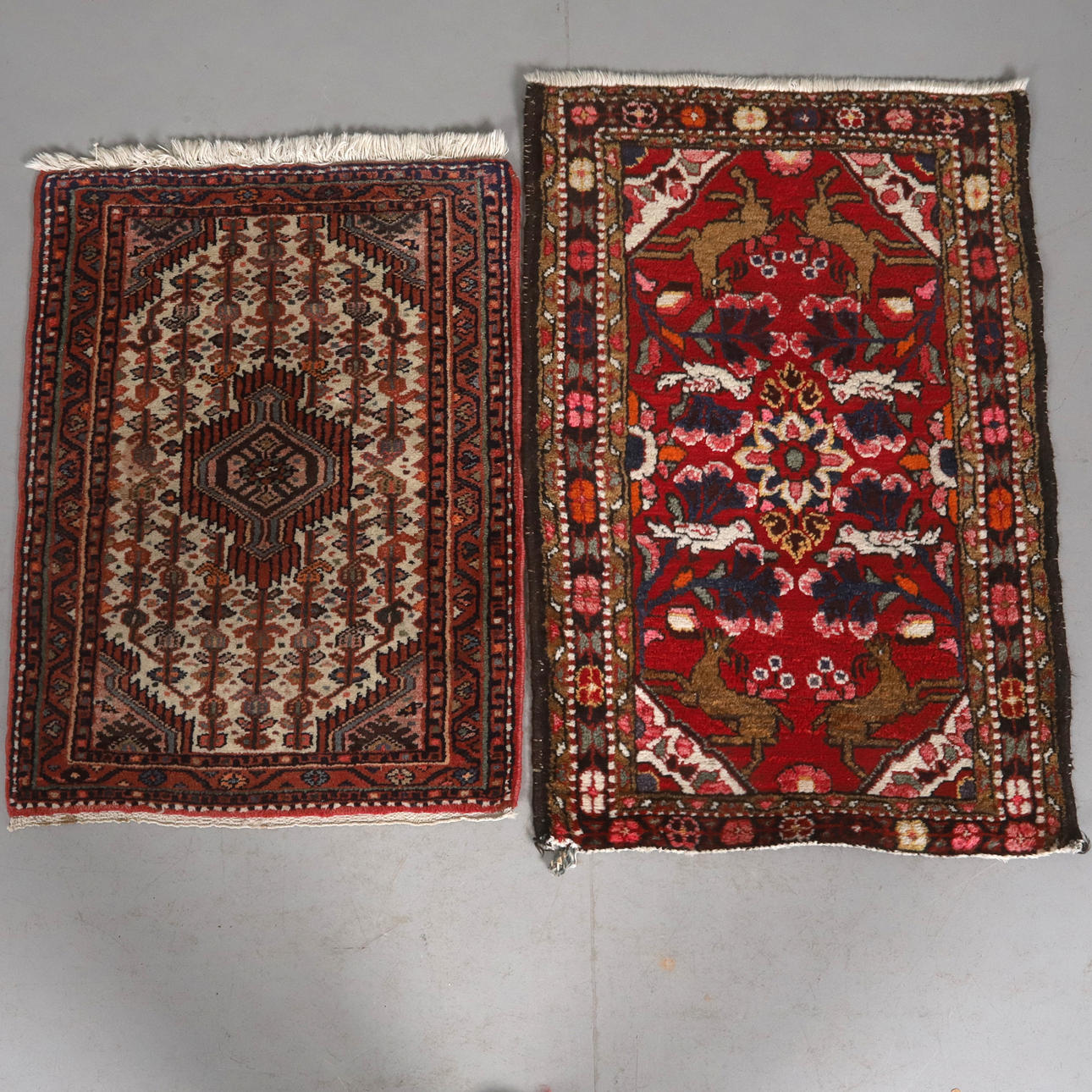 RUGS, hand-knotted, Persian, 2 pcs.