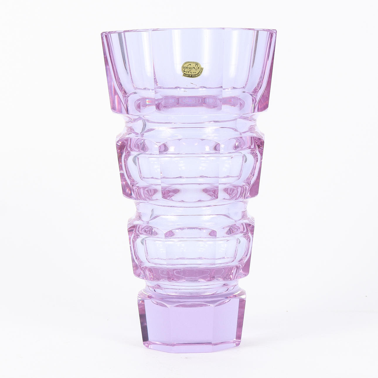 Vase Bohemian crystal.