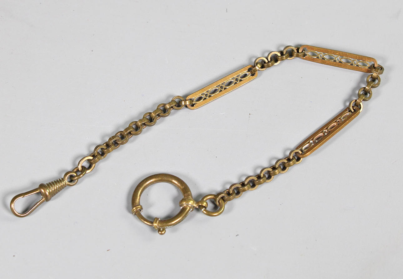 Antik fickur kedja, klockkedja omkring 1920.