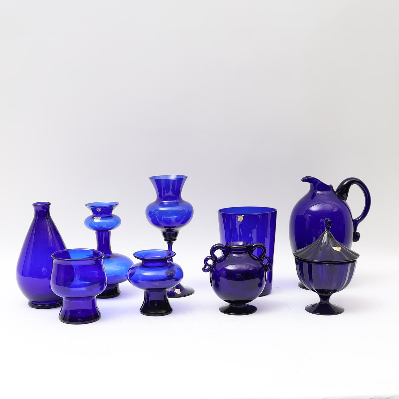 GLASS 9 PIECES, Gullaskruf.