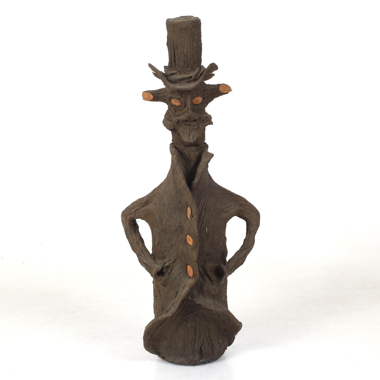 FLASKA, glas och Papier-maché, 1900-tal.