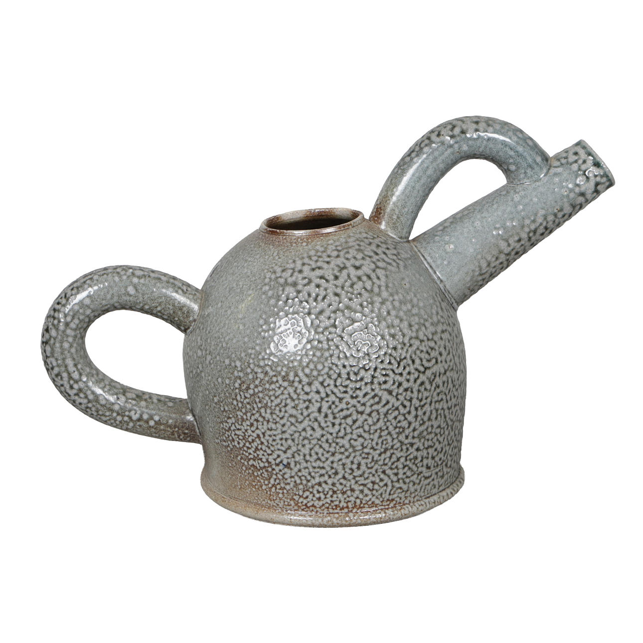 WALTER KEELER (B. 1942). A CERAMIC TEAPOT.
