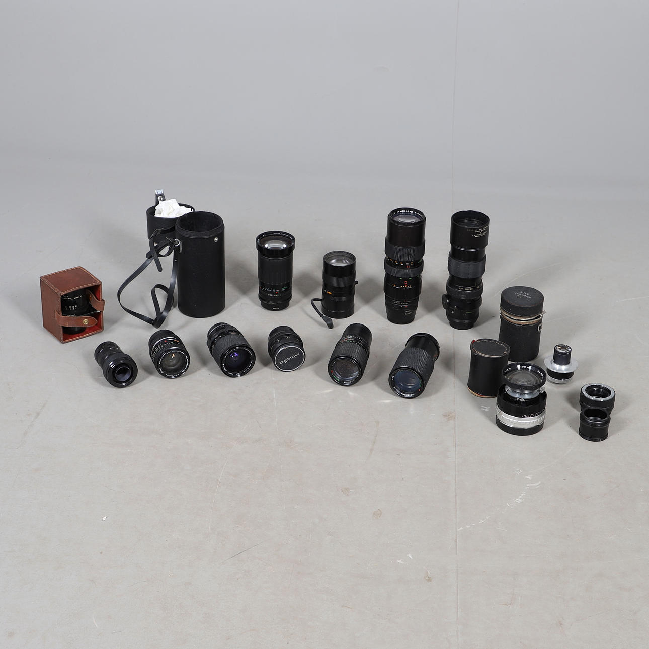 VARIOUS CAMERA LENSES.