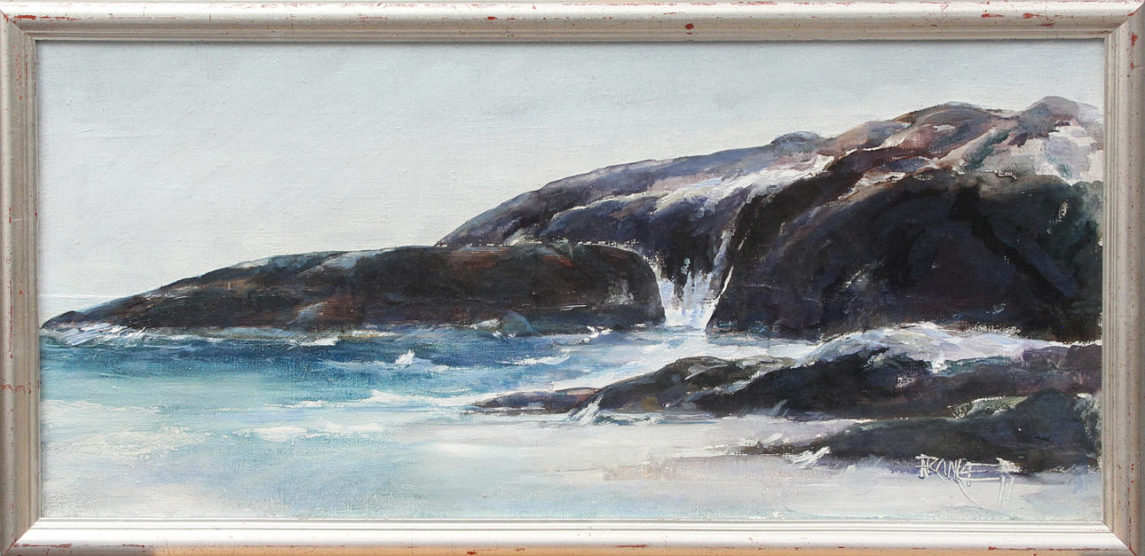 LARS FRANKE. OIL, on canvas, signed.