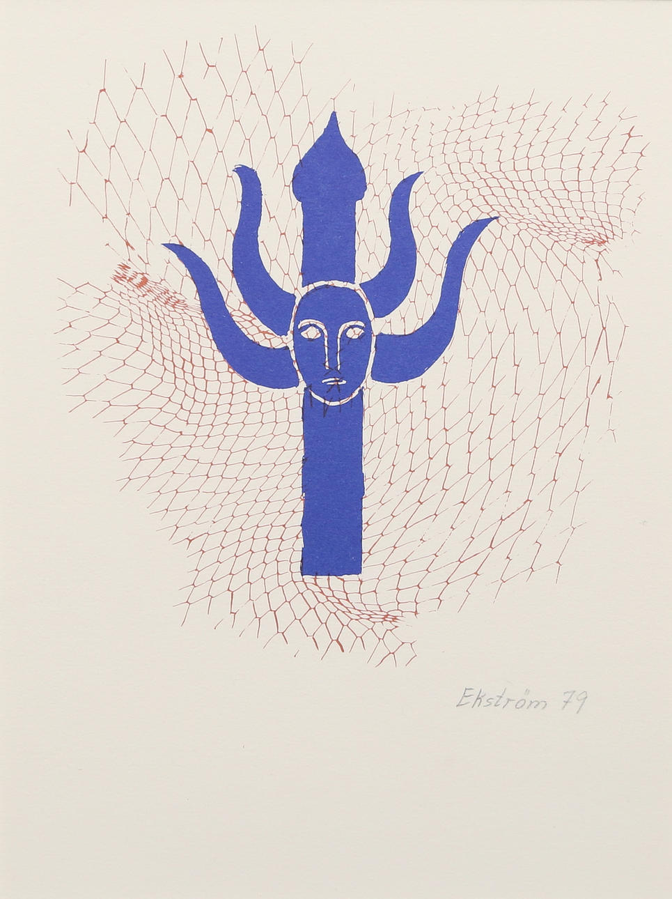 THEA EKSTRÖM. lithograph, signed Ekström 79.
