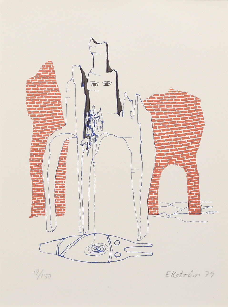 THEA EKSTRÖM. lithograph, signed Ekström 79, numbered 17/150.