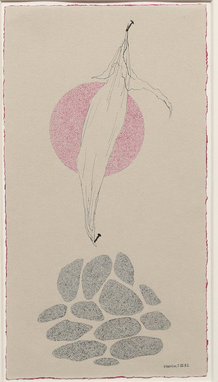 THEA EKSTRÖM. graphic sheet, signed in print.