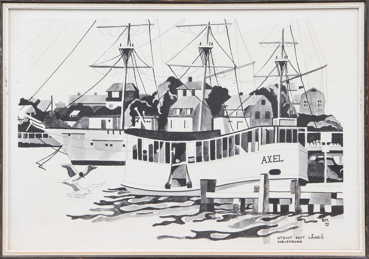 OIDENTIFIERAD KONSTNÄR. PRINT, Karlskrona.