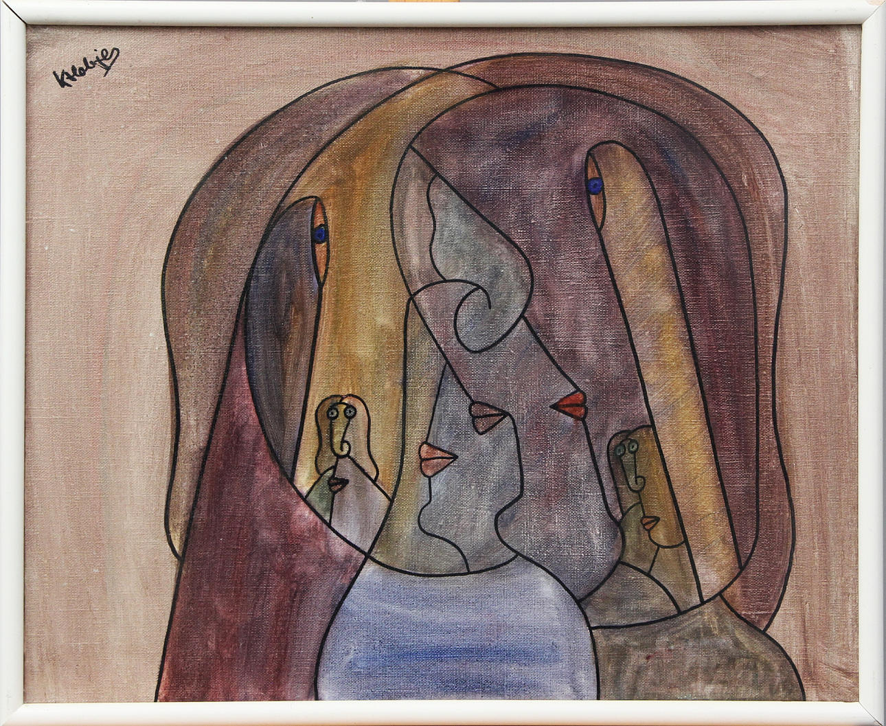 KJELL HOBJER. OIL, on canvas, signed.