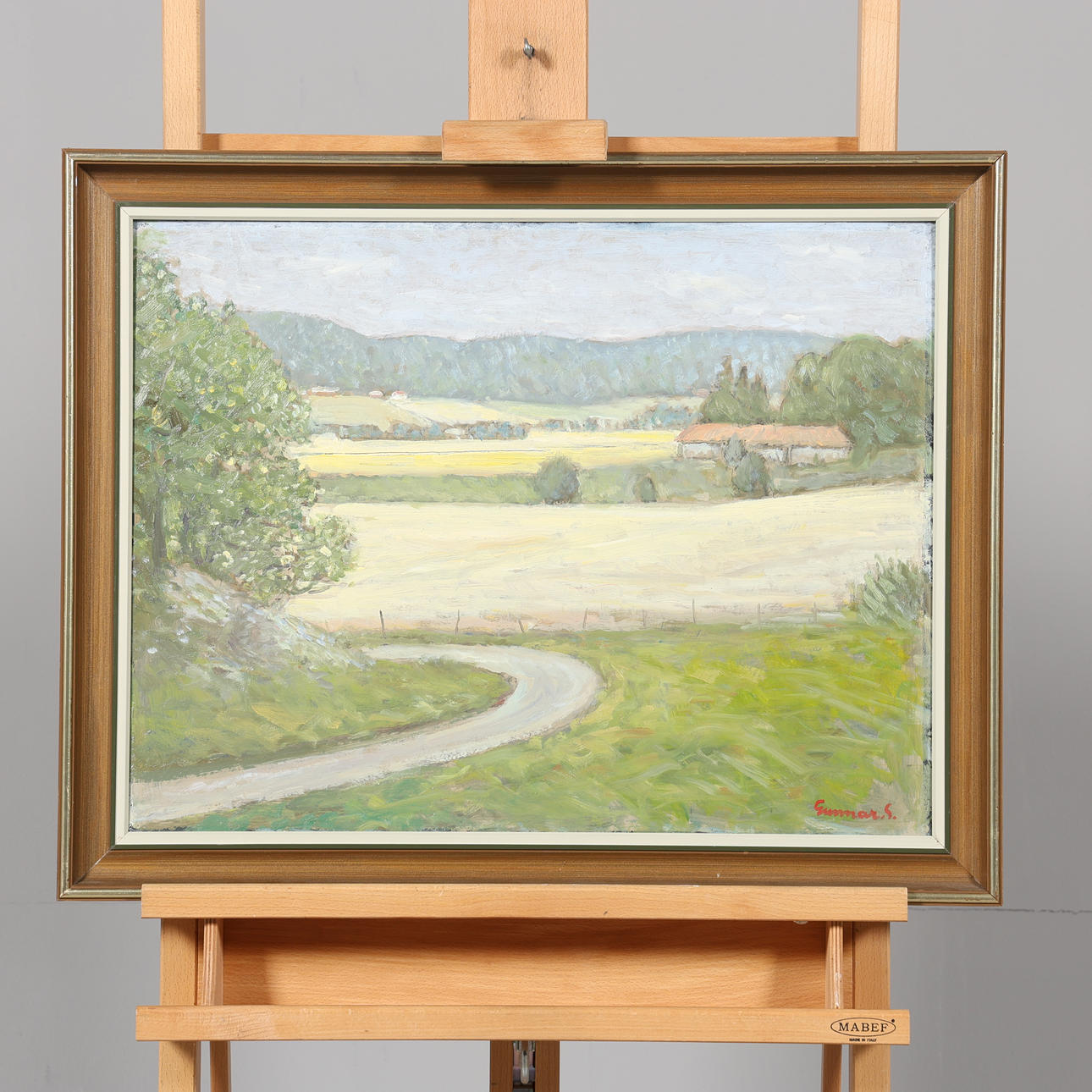 GUNNAR SVENSSON. OIL ON PANEL, signed.