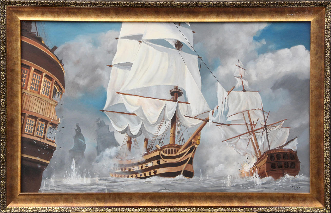 RETRO ROSA. OIL, on canvas, signed.