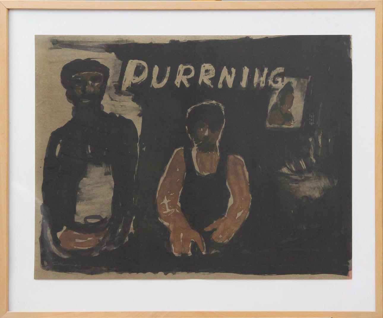 GÖSTA WERNER. LITO, from Taubesviten, signed.