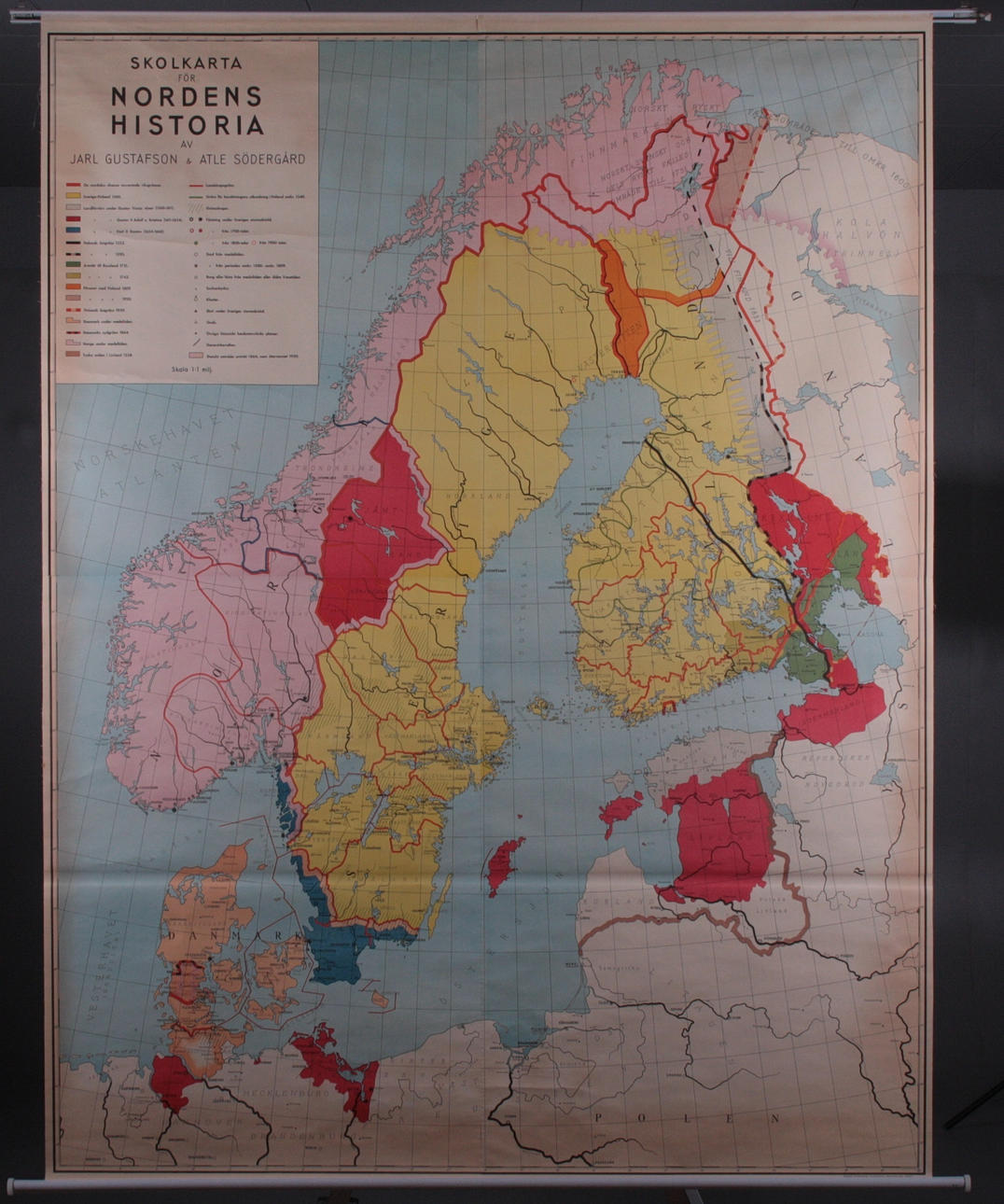 SKOLKARTA, Nordens historia, 1900-tal.